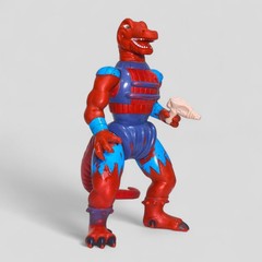 DINOSAUCERS GENGHIS REX 🇧🇷 GLASSLITE BRAZIL VINTAGE FIGURE REPRO TAIL 3D GUN
