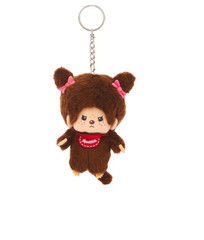 100% AUTHENTIC Monchhichi Plush Key Chain Series Sekiguchi 4-Inch Key Chain