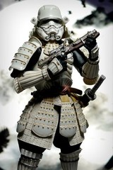 SAMURAI STORMTROOPER Star Wars Ashigaru Realization Bandai NIB FREE USA S/H/I