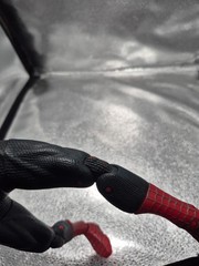 Marvel Spider-Man Red Black Action Figure Plastic Movie 2004 Fully Jointed