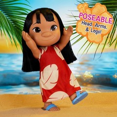 Disney Lilo & Stitch 14-inch Poseable Lilo Doll with Stitch Figure | 5-inch Stit