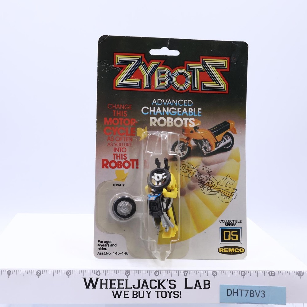 Changeable Motor Cycle 5 Zybots ZYBOTZ Remco 1984 Vintage Action Figure MOSC