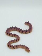 SERPENT SNAKE DRAGON Articulated Flexi Figure 3D Printed Metallic Rainbow 21″
