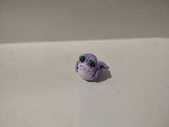 Ziro the Hutt Baby Figure, Custom Star Wars, Handmade, Hand Painted 1 Of A Kind