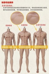 LDDOLL 34Boy 1/6 Steel Bone Finger Bone Seamless Muscular Man Body For 12″Figure