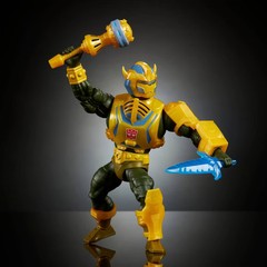 Masters of Universe Origins & Transformers Bumblebee Armor Man At Arms Action