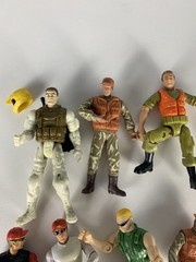 Lot of 11 4″ Chap Mei Poseable Action Figures Toys for Young Boys/Men Military