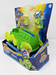 PAW Patrol, Mighty Pups Charged Up Rocky’s Deluxe Vehicle New