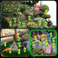 50 Pcs Mini Resin Alien Figures Glow in The Dark Tiny Aliens Figurine to Hide…
