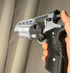 Resident Evil 9 Requiem 2026-Leon’s Revolver Requiem 1:1 Prop Cylinder Works