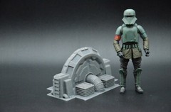 STAR WARS INDUSTRIAL GENERATOR SCI FI 3 3/4″ FIGURE CUSTOM DIORAMA 1:18 MECH