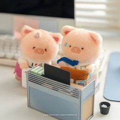 TOP Lulu The Piggy Blind Box My Workplace Partners Series Plush Keychain Figures