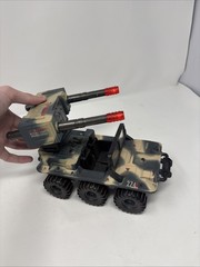 1998 Lanard Gi Joe Military Missile 6 Wheel Amphibious Jeep Tested Working