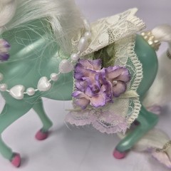 VTG 1980s Enchanted Kingdom Horses Valentine/ Winter Bride /Bouquet /Nina & Comb