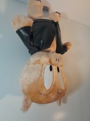 Vintage Looney Tunes Porky Pig Plush Biker Jacket ACE 1997 Warner Bros Used Pics