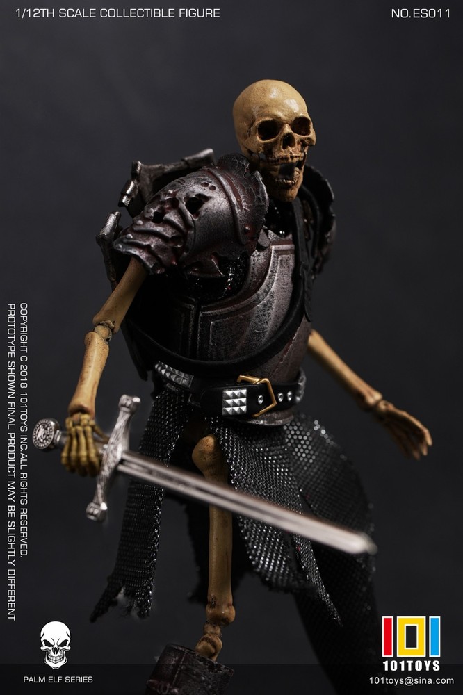 101TOYS ES011 PALM ELF SERIES- 1/12 Skeleton Medieval Knight B 6″ ACTION FIGURE