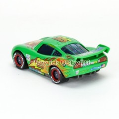 Disney Pixar Cars 2 Green Lightning McQueen WGP Racing Diecast 1:55 Metal Car