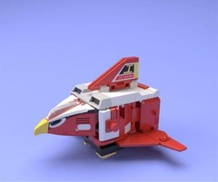 Bandai SMP Super MiniPla Jetman Jet Icarus Garuda Chojin Power Rangers Megazord