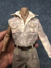 1/6 Custom Indiana Jones Harrison Ford Suit BD for body Action Figure 12 inch