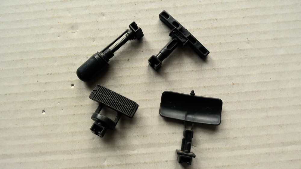 Vintage GI Joe USS Flagg Antenna Radar Parts Lot 1985 Hasbro 80s Toys ARAH Cobra
