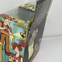 Futurama Toynami Hermes Conrad Figure w/ Roberto Build-A-Bot Part New Box Damage