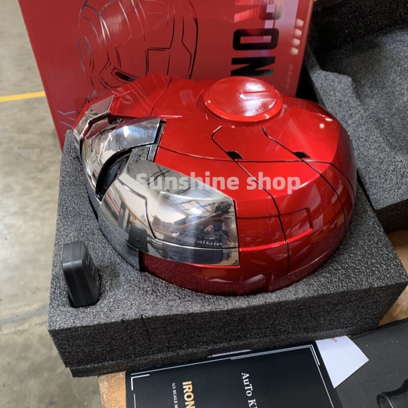 US STOCK AUTOKING Iron Man MK5 Helmet 1:1 Voice-controlled Wearable Cosplay Prop