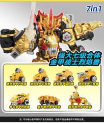 Dino Core Golden Ultimate D-Buster Tyranno Figure Dinosaur Robot Combiner NO BOX