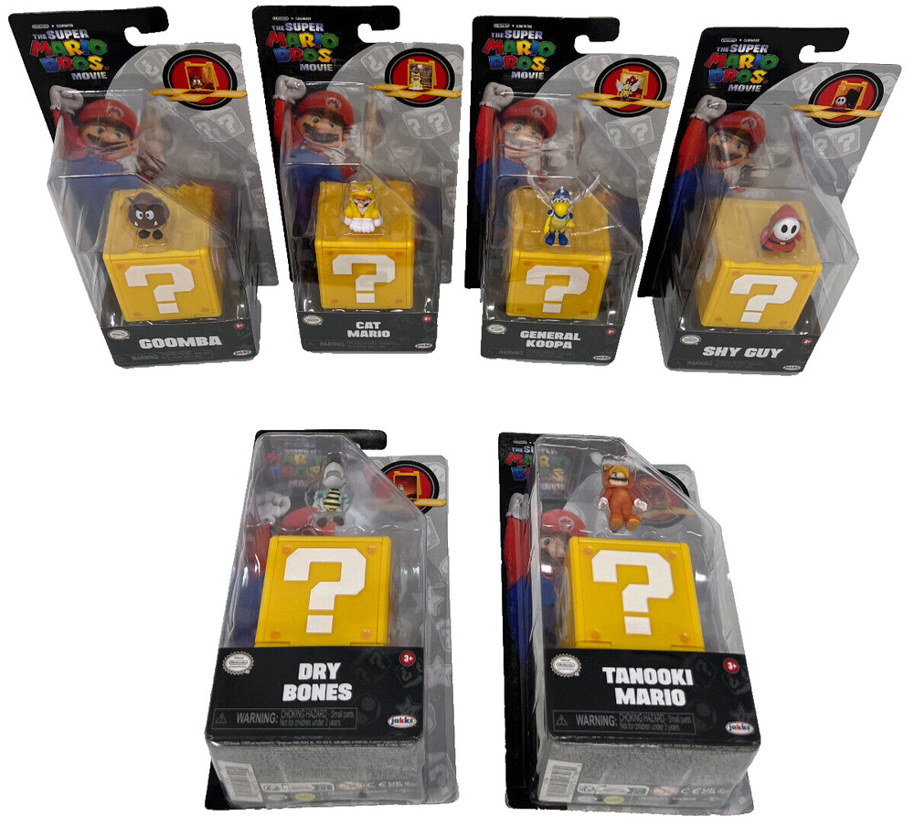Jakks Pacific Super Mario Bros Movie LOT of x 6 Mini Figures *NEW*