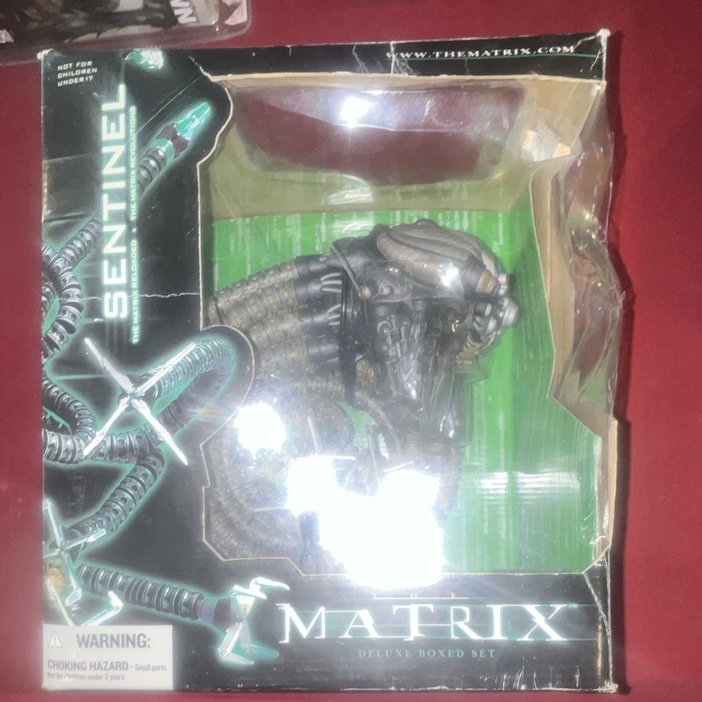 McFarlane Toys The Matrix Reloaded Sentinel Boxed Set 2003 Black/Green
