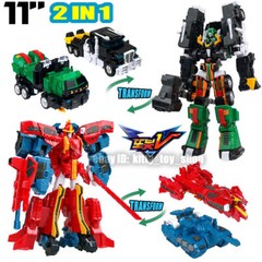 TOBOT V Galaxy Detectives 11″ Invincible Big Beast Figure Robot Combiner Boy Toy