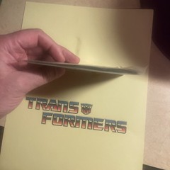 Sealed Transformers G1 MEGATRON STICKER SHEET & INSERT. EXTREMELY RARE
