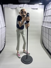 Superplastic x Gorillaz 2D Vinyl Figure Light Up Eyes (No Hair) Stage Pose Stand