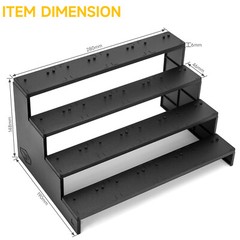 4 Tiers Risers Display Stand Shelf for 6inch Black Series Mavel Legends Figure
