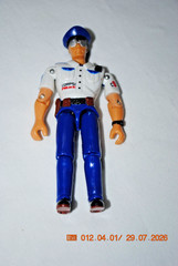 1999 Lanard The Corps C9 Police Officer Action Rescue Figure – White Shirt