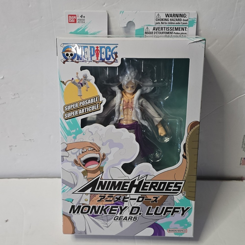 Anime Heroes One Piece Monkey D. Luffy Gear 5 – Bandai 6.5″ Action Figure