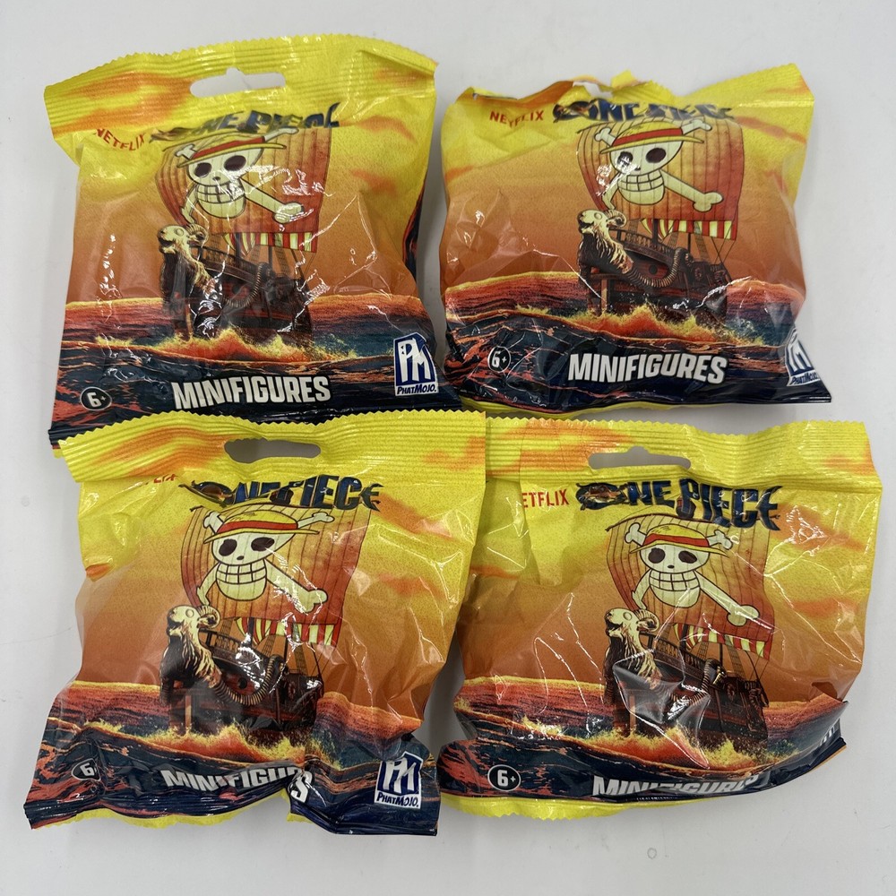 Netflix One Piece Mini Figure Series 1 Mystery Blind Bag Unopened Lot Of 4