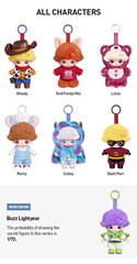 POP MART DIMOO WORLD x PIXAR Series – Vinyl Plush Pendant Confirmed Authentic