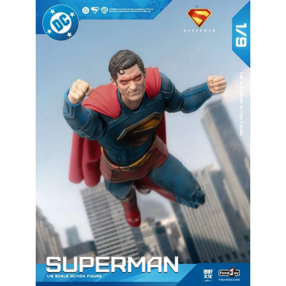 FondJoy DC Battle-Damaged Superman 1/9 Scale Action Figure Collectible BNIB