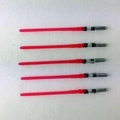 5pcs Red Star War Light Saber Lightsabers Weapons for 3.75″ Action Figure