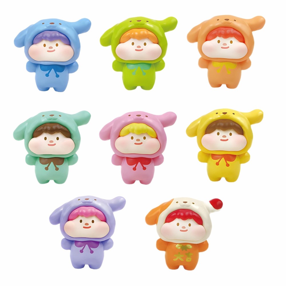 Meatball Kawaii Chubby Puppy Dog Mini Figure Random Gacha Blind Box Capsule Toy