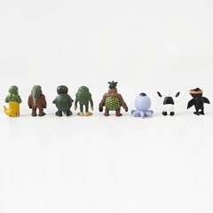 24pcs Italian Brainrot Style Action Figure Set Shark Crocodile Monkey Banana Toy