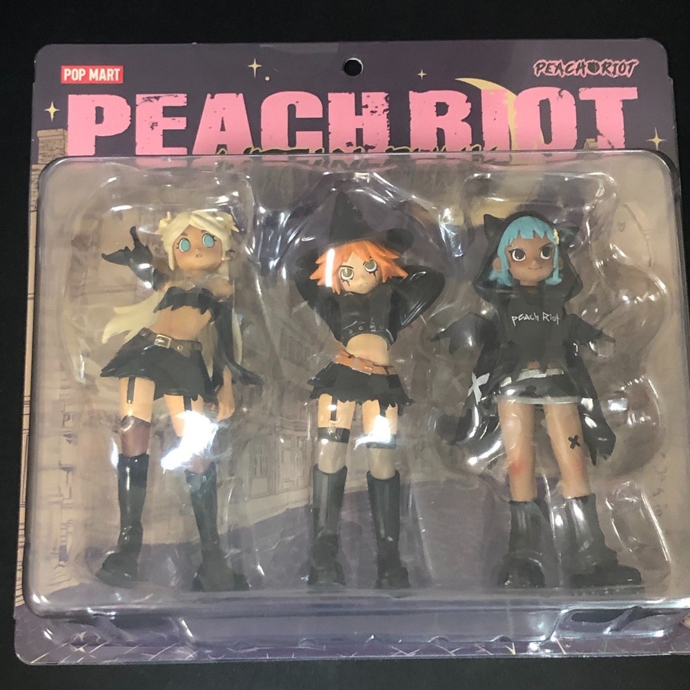 POPMART Peach Riot Witchy Punk Figures Vinyl Toy Gigi Poppy Frankie Witch Style