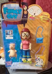 Family Guy Meg Griffin with Kissing Pig Mezco Series 2 Action Figure 2005