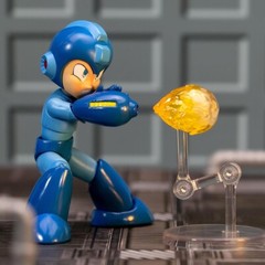4″ MEGA MAN figure JADA TOYS capcom ROCKMAN megaman 1:12 SCALE w/ BUSTER + STAND