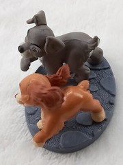 Disney PVC Figure Lady and The Tramp Dog Cake Topper Indonesia 1.5″ Toy Cute