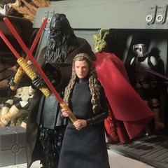 Star Wars Black Series Lot 2 Custom Sith Figures Leia Starkiller, Darth Mad Klaw