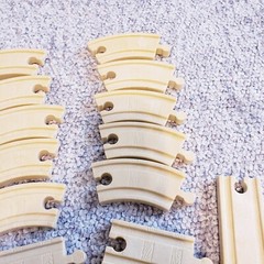 RESIN Plastic Track Thomas Train Compatible Wooden 14 piece Lot Heavy Duty