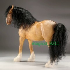 Shire Horse Resin 1/6 Figure Animal Model Handicraft Ornaments Decor Toys Gift