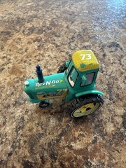 Disney Pixar Cars 3 Rev-N-Go Racing Tractor Cow #73 Diecast 1:55