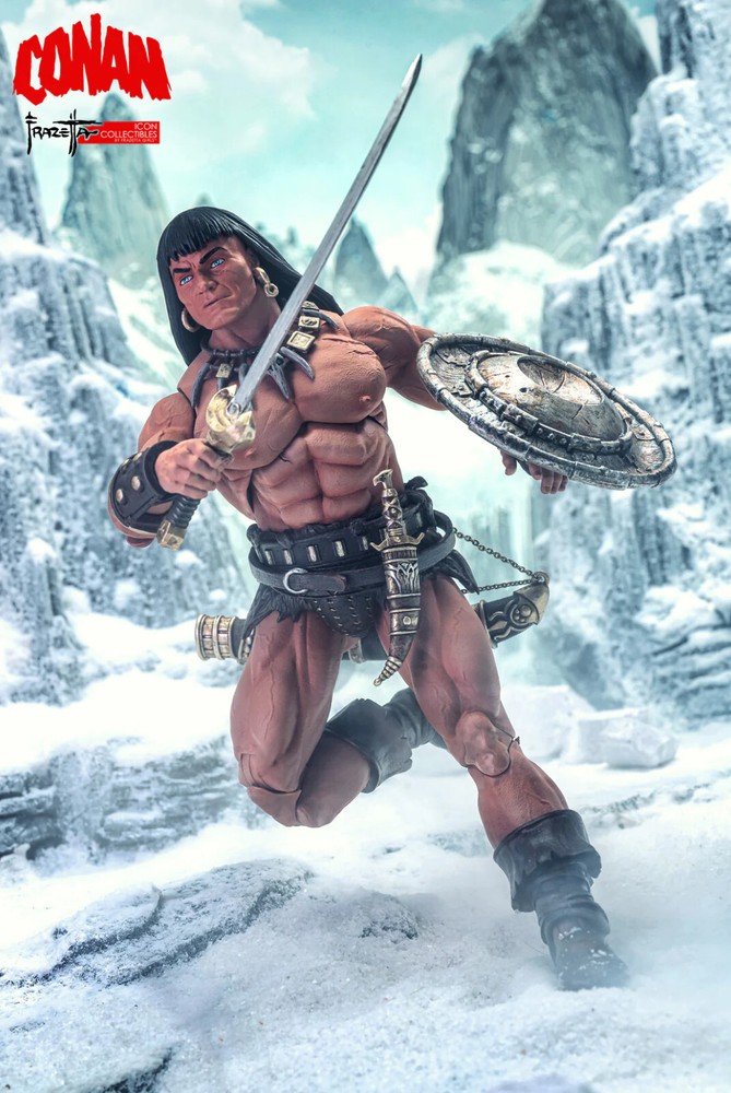 FRAZETTA CONAN BARBARIAN, HORSE, RED SONJA, TROLL SPIDER WARRIOR THUNDER LIZARD